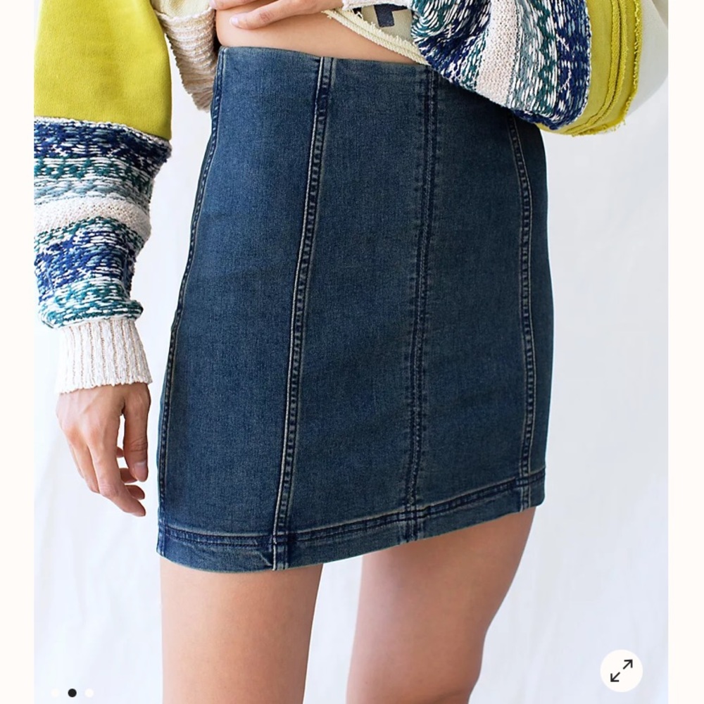 FREE PEOPLE Jean skirt